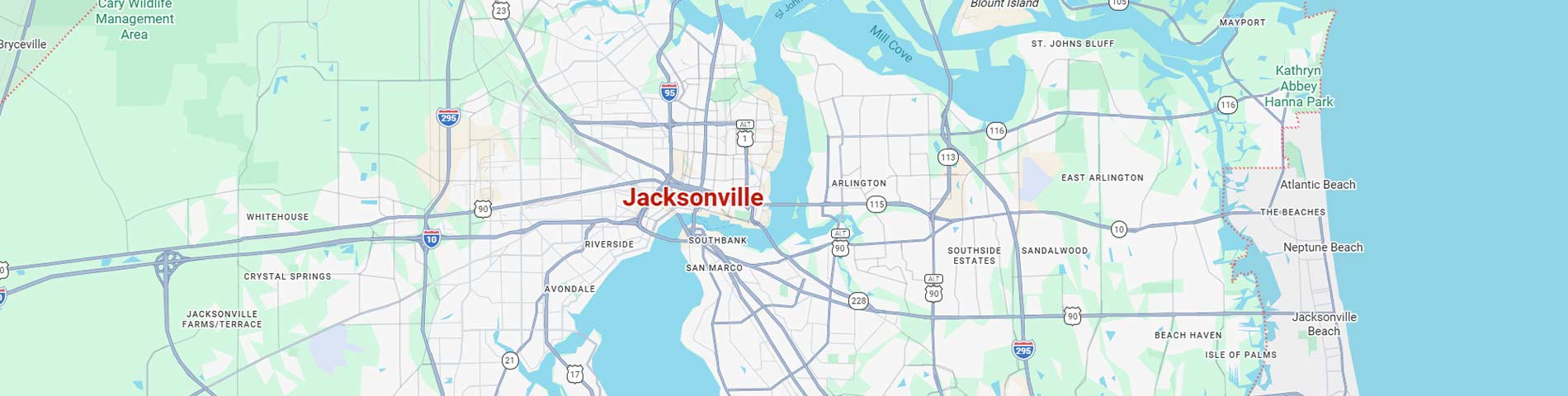 Jacksonville Map